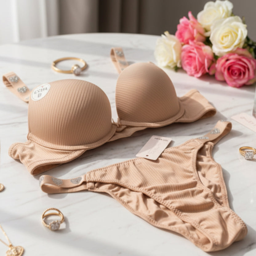 Heart Beats Strap Bra & Panty set